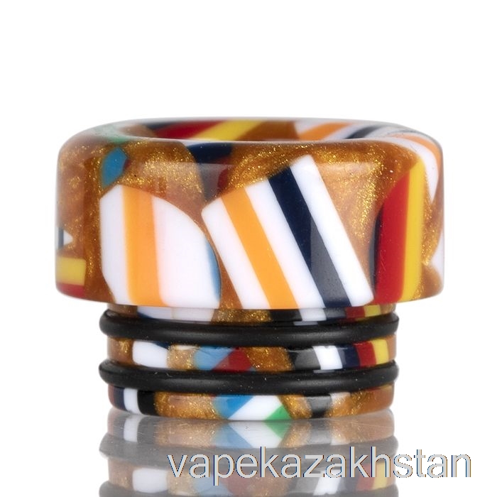 Vape Disposable 810 SHORTY Mosaic Drip Tip Orange